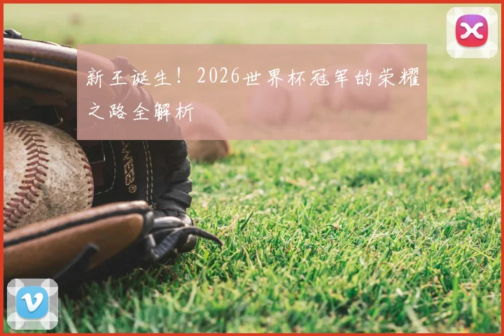 新王诞生！2026世界杯冠军的荣耀之路全解析